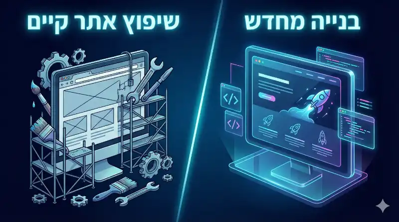 בניית אתר מחדש